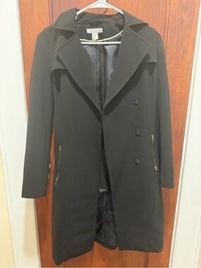 H&M Black Blazer Jacket with Contrast Piping